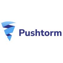 Pushtorm push notification service for traffic arbitrage - логотип